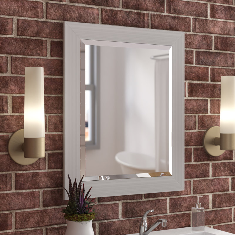 Latitude Run Wood Frame Bathroom Wall Mirror & Reviews Wayfair
